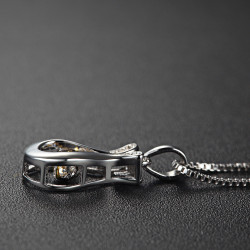 Celeste Dancing Stone Pendant - 925 Sterling Silver