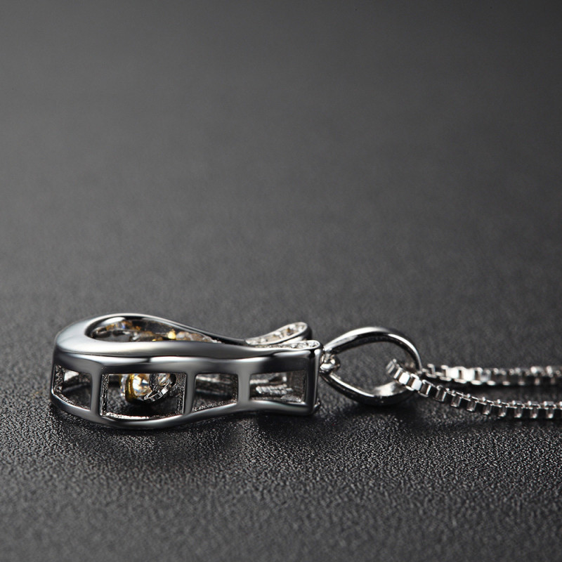 Celeste Dancing Stone Pendant - 925 Sterling Silver