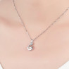 Celeste Dancing Stone Pendant - 925 Sterling Silver