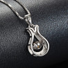 Celeste Dancing Stone Pendant - 925 Sterling Silver