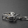 Crystal Heart Pendant 925 Sterling Silver