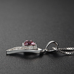 Angel's Embrace Necklace - Sterling Silver 925