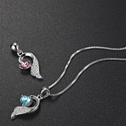 Angel's Embrace Necklace - Sterling Silver 925