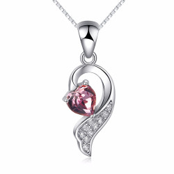 Angel's Embrace Necklace - Sterling Silver 925