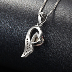 Angel's Embrace Necklace - Sterling Silver 925