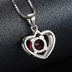 Eternal Love Heart Pendant - 925 Sterling Silver