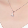 Geometric Pearl Triangle Necklace - 925 Sterling Silver