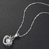 Queen Crown Heart Necklace - 925 Sterling Silver