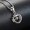 Queen Crown Heart Necklace - 925 Sterling Silver