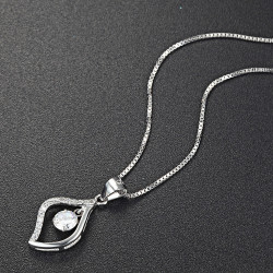 Eternal Teardrop Pendant - Sterling Silver 925
