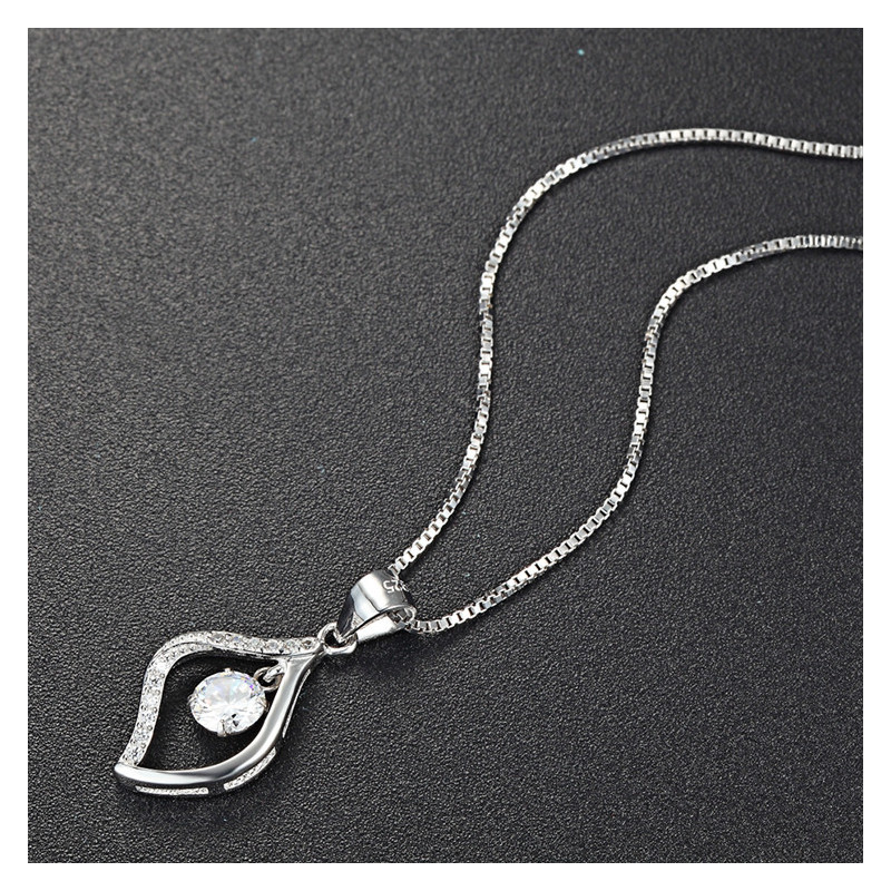 Eternal Teardrop Pendant - Sterling Silver 925