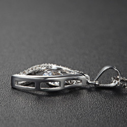Eternal Teardrop Pendant - Sterling Silver 925