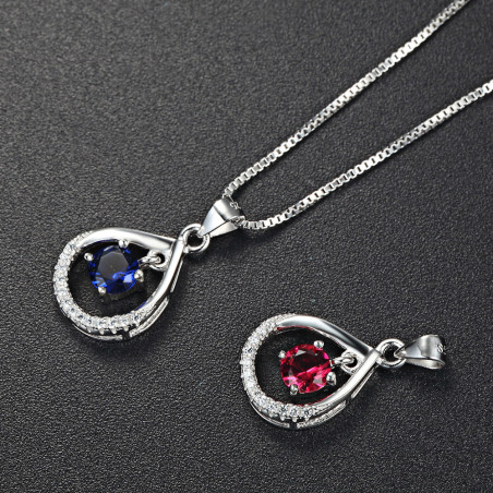 Mystic Drop Pendant - 925 Sterling Silver